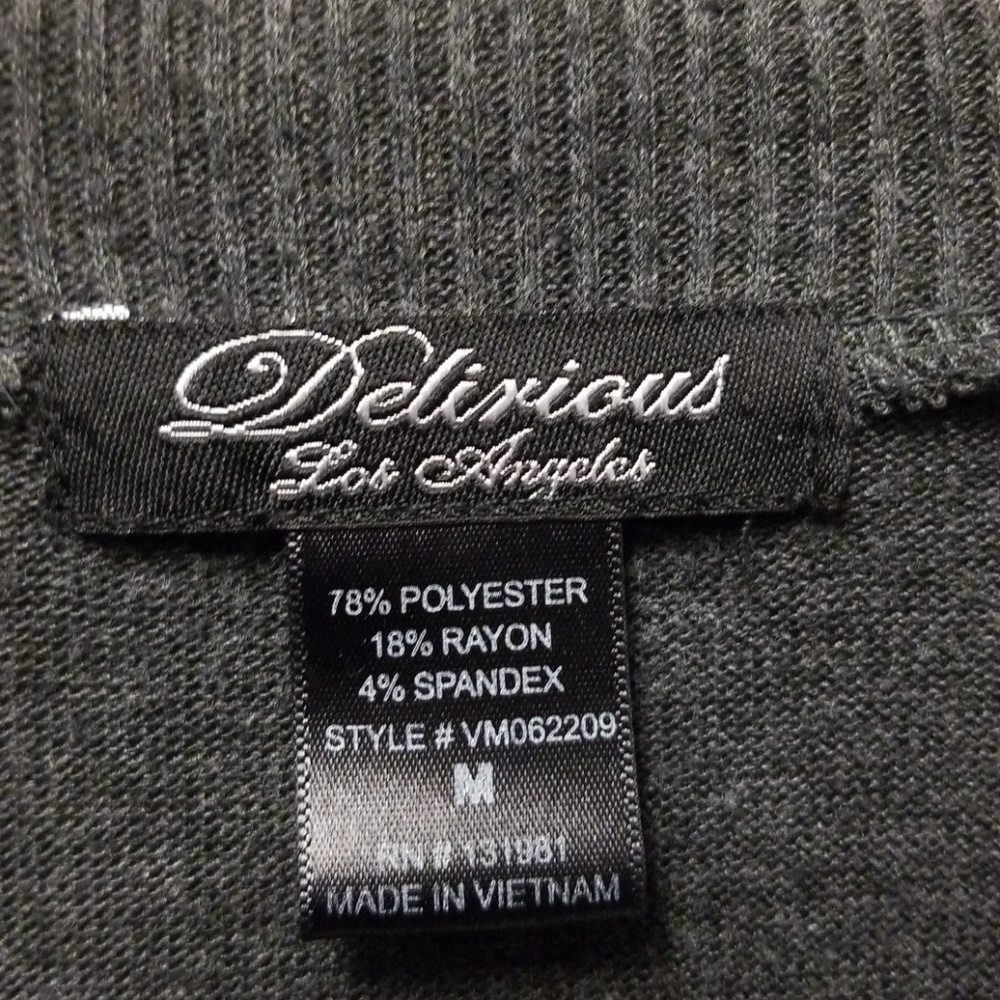 Delcious Tunic Grey Sweater - Medium - Picture 3 of 4